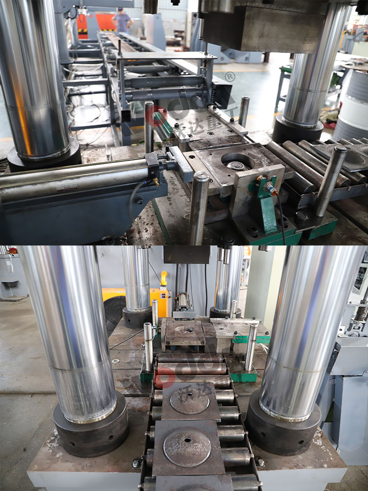 630吨四柱液压机冲压锚杆托盘细节 630吨四柱液压机冲压锚杆托盘细节