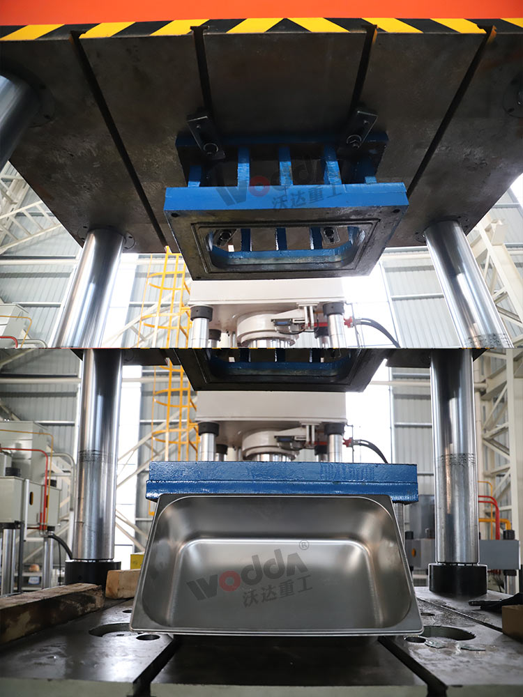 500吨四柱液压机加工不锈钢水槽 500吨四柱液压机加工不锈钢水槽