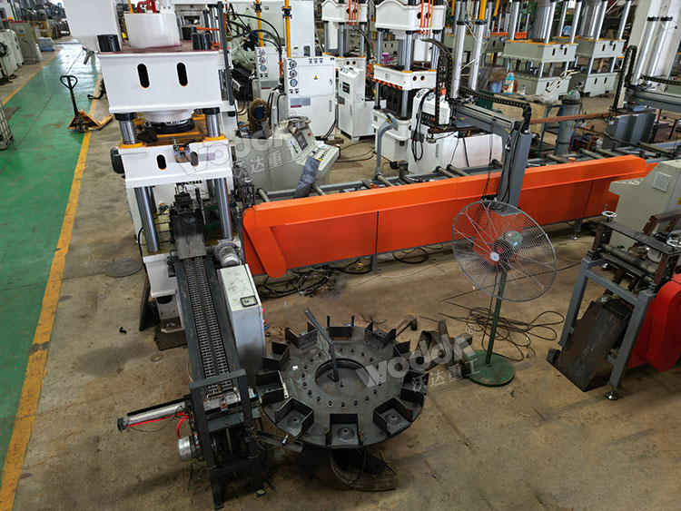 200吨锚杆托盘自动化生产线车间调试 200吨锚杆托盘自动化生产线车间调试